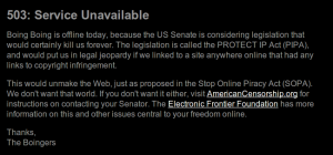 SOPA - BoingBoing protest
