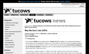 SOPA Tucowsinc