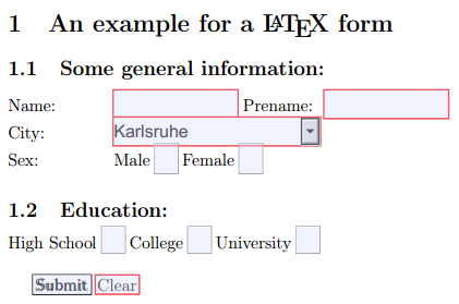 PDF LaTeX form in Chrome