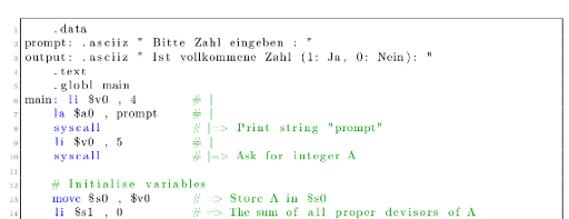 How to print MIPS assembly code in LaTeX · Martin Thoma