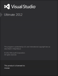 microsoft visual studio ultimate 2012