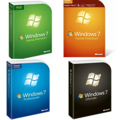 Семья паков. Windows 7 Family Pack.