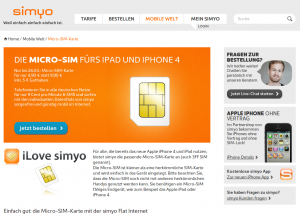 Simyo: Free Micro-SIM