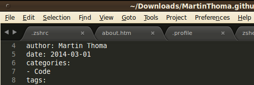 Sublime Tabs