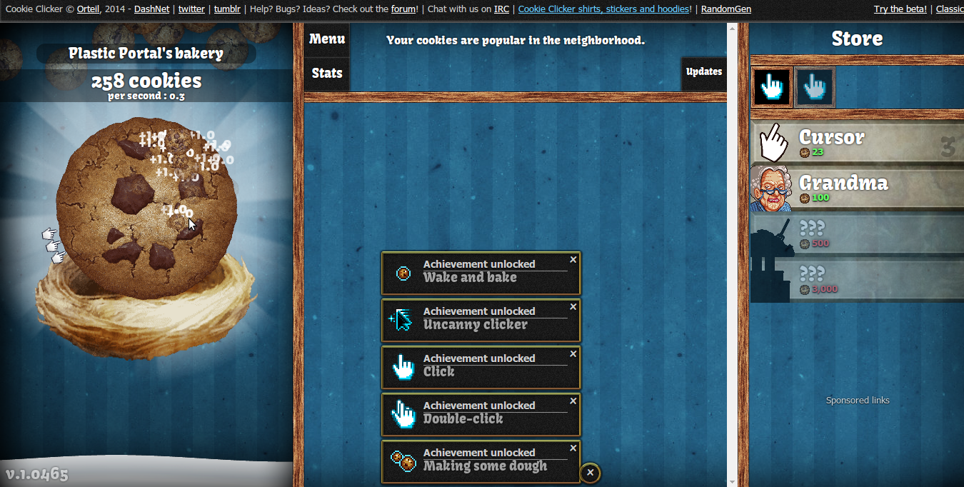 Cookie clicker hack with name of hack 