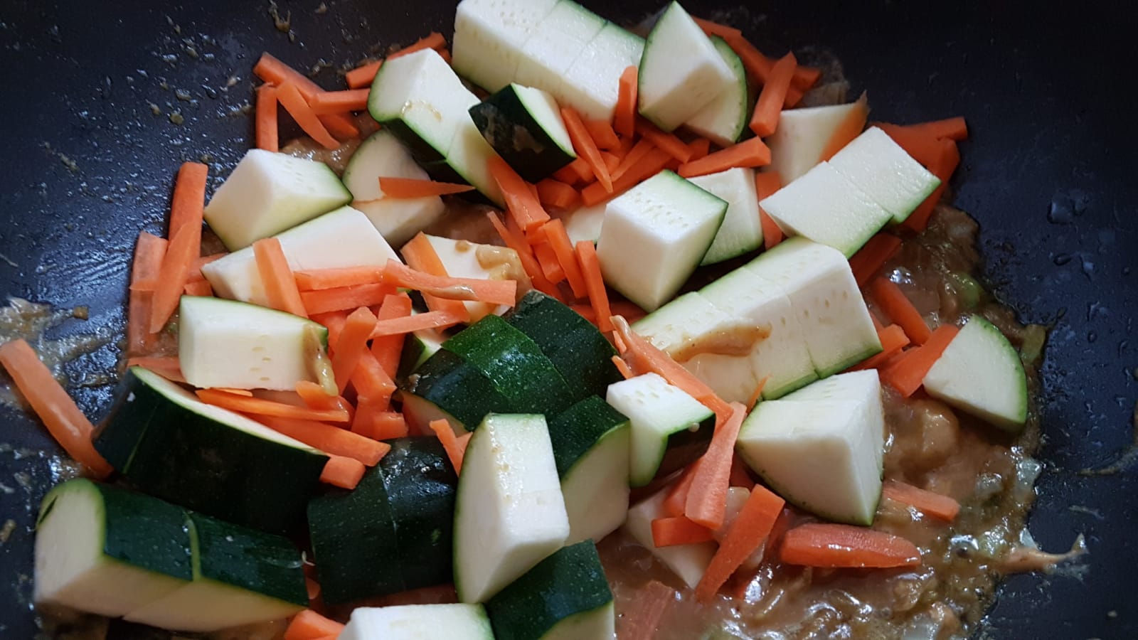 Add Zucchini and carrots