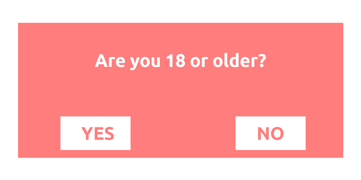 Age verification for adult content is a typical example of client-side access control. Image by the author.