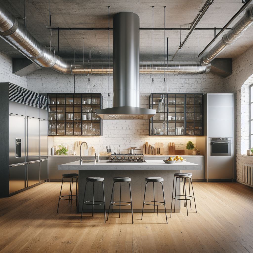 Industrial-style kitchen