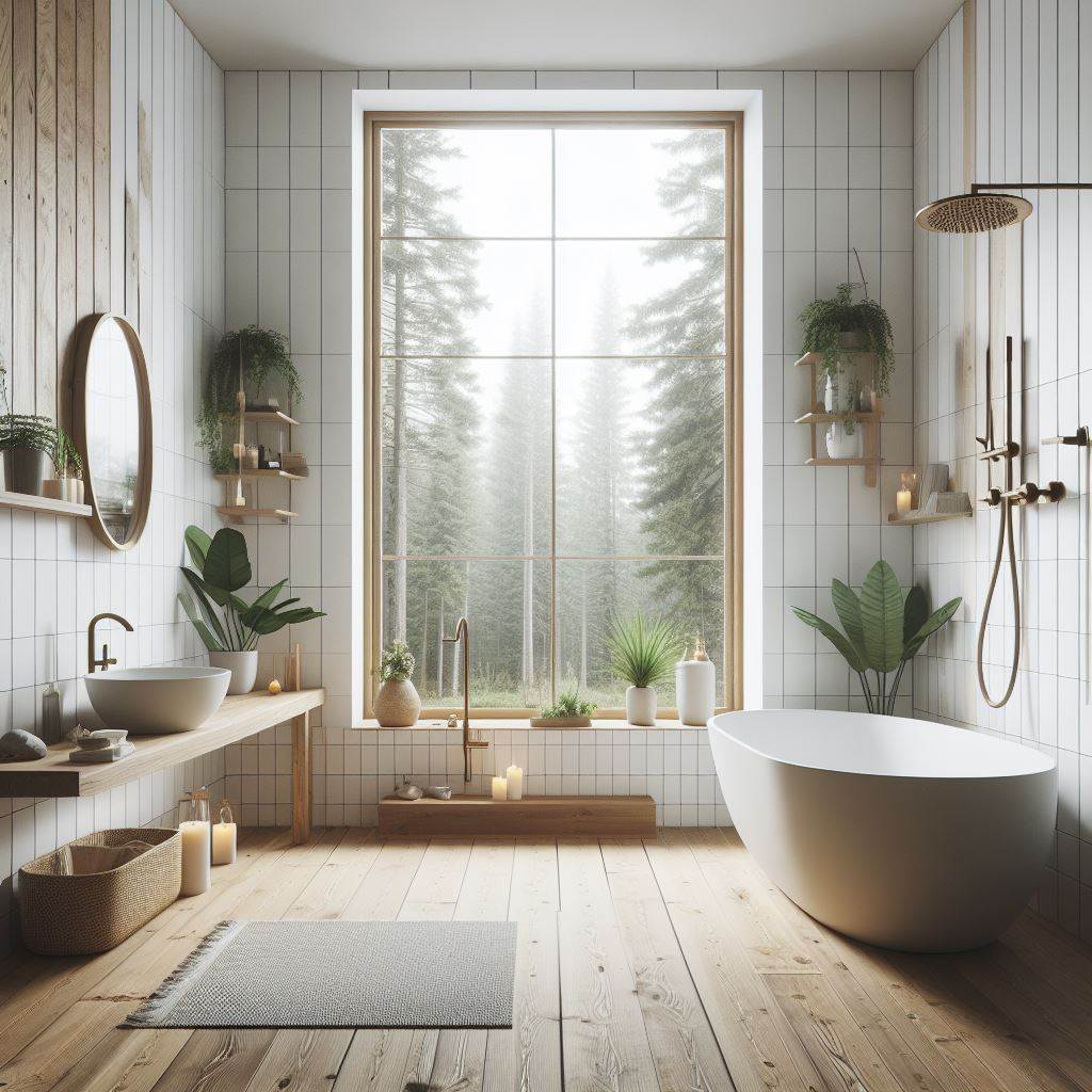 Scandinavian-style bathroom